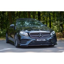 Накладка сплиттер на передний бампер Вариант2 на Mercedes E W213 Coupe AMG-Line